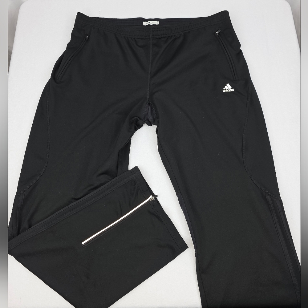 Adidas Clima365 Men's Black Track Pants Workout Running Size Large X-2933